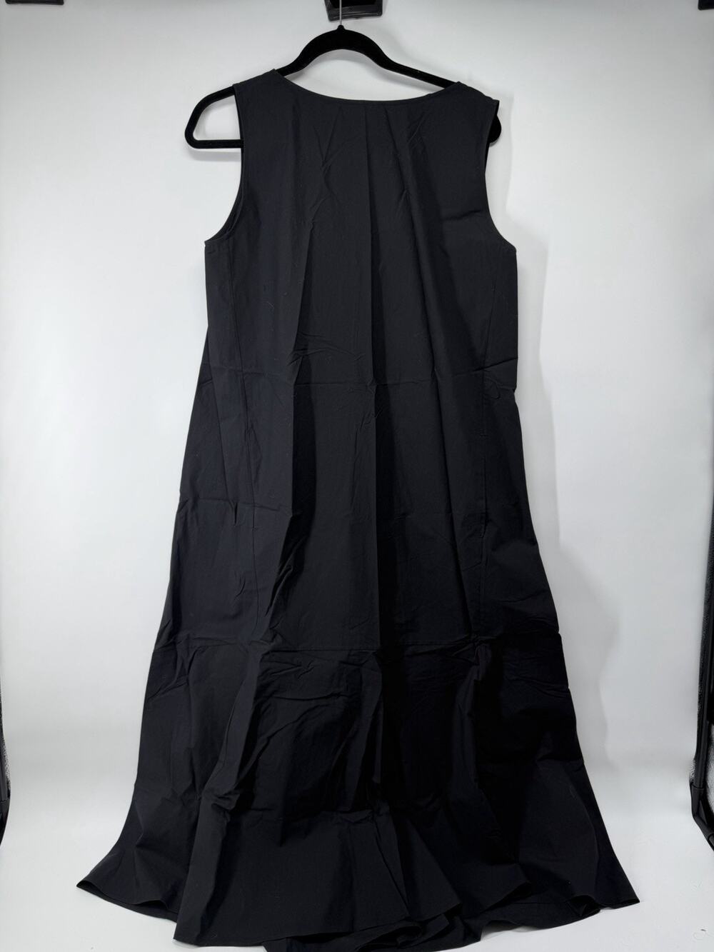Cos PLEATED COTTON-LINEN MAXI DRESS US Size 10 NWT 100% Cotton